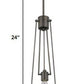 Jade 1-Light Oil-Rubbed Bronze Pendant With Vertical Structural Frames By Homeroots