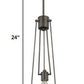 Jade 1-Light Oil-Rubbed Bronze Pendant With Vertical Structural Frames By Homeroots | Pendant Lamps | Modishstore - 5