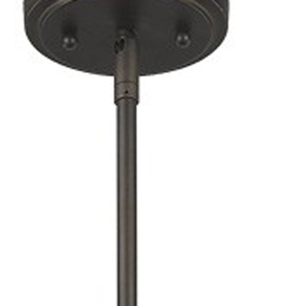 Jade 1-Light Oil-Rubbed Bronze Pendant With Vertical Structural Frames By Homeroots | Pendant Lamps | Modishstore - 4