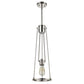 Jade 1-Light Polished Nickel Pendant With Vertical Structural Frames By Homeroots | Pendant Lamps | Modishstore
