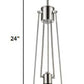 Jade 1-Light Polished Nickel Pendant With Vertical Structural Frames By Homeroots | Pendant Lamps | Modishstore - 5