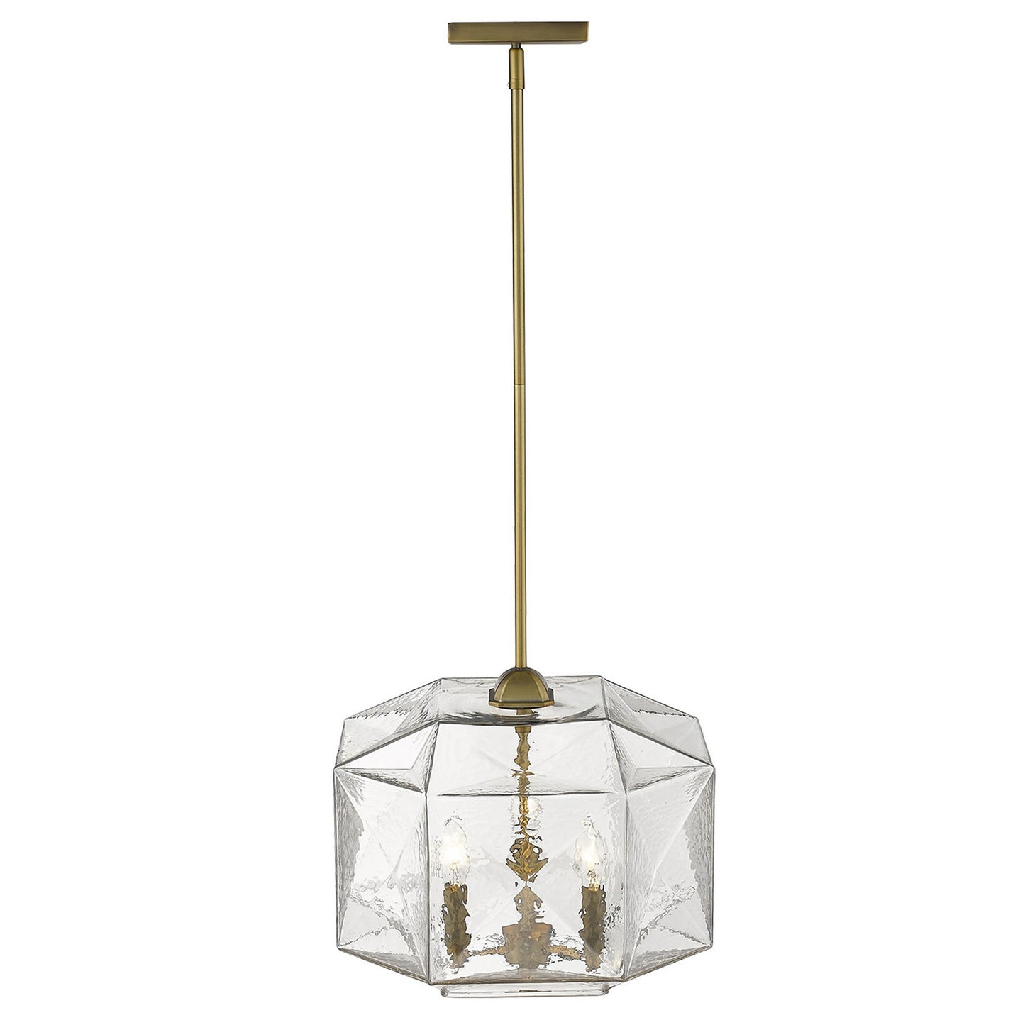 Loft 3-Light Brass Pendant By Homeroots | Pendant Lamps | Modishstore - 2