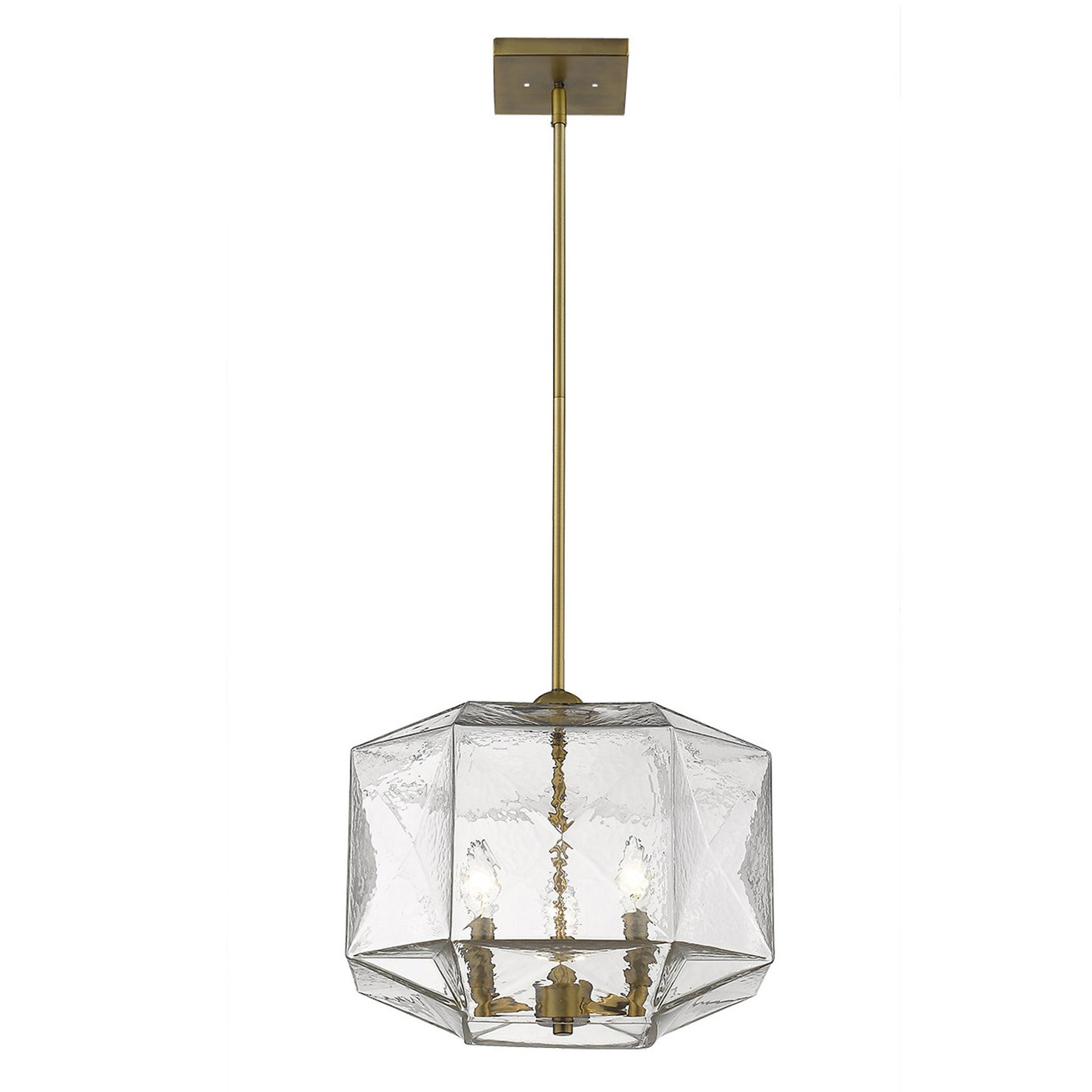 Loft 3-Light Brass Pendant By Homeroots | Pendant Lamps | Modishstore - 3