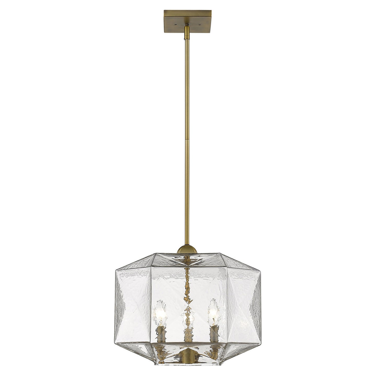 Loft 3-Light Brass Pendant By Homeroots | Pendant Lamps | Modishstore - 4