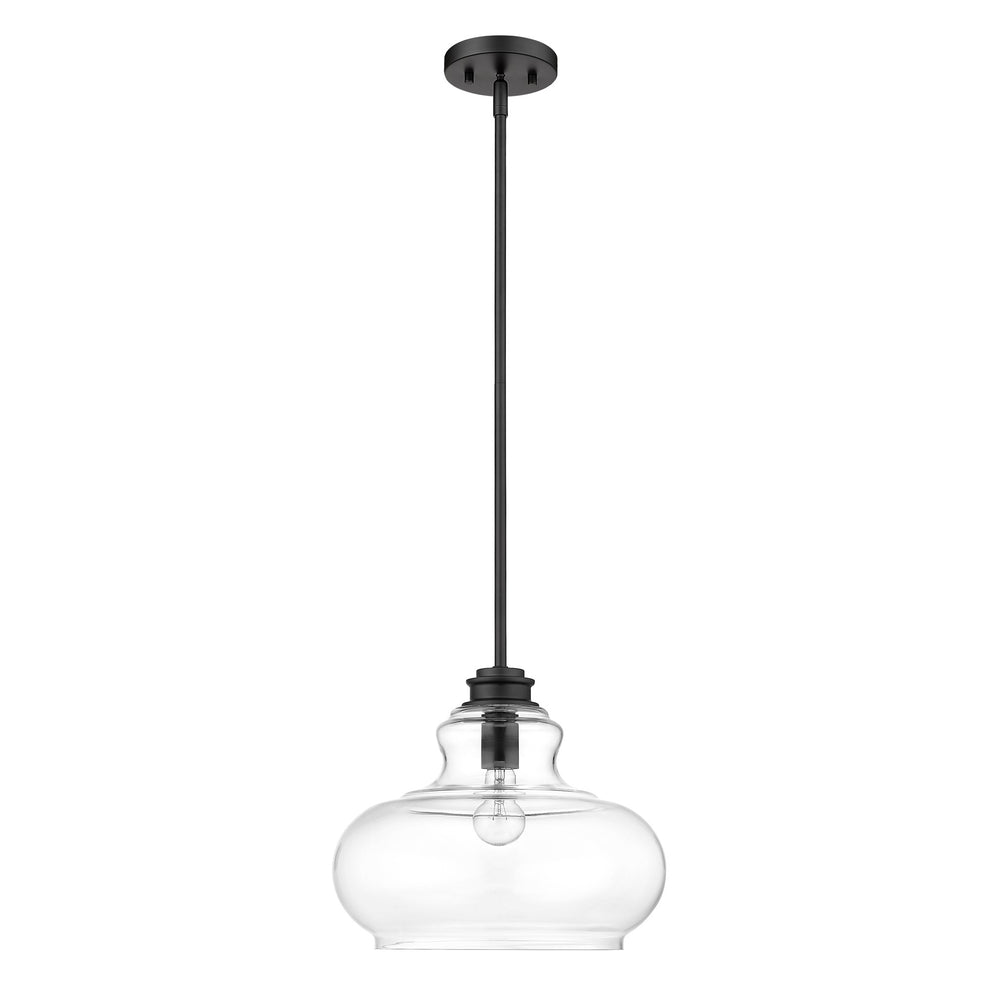 Torrel 1-Light Matte Black Pendant By Homeroots | Pendant Lamps | Modishstore - 3