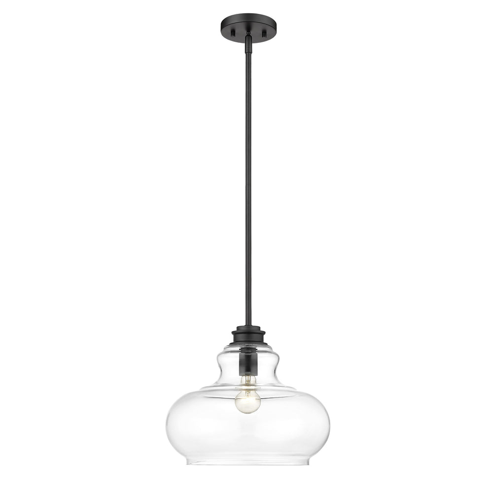 Torrel 1-Light Matte Black Pendant By Homeroots | Pendant Lamps | Modishstore - 4