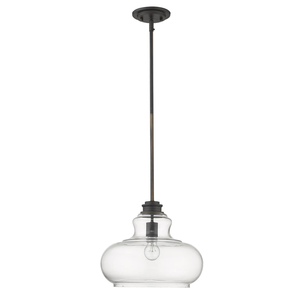 Torrel 1-Light Oil-Rubbed Bronze Pendant By Homeroots | Pendant Lamps | Modishstore - 2