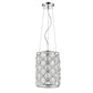 Isabella 1-Light Polished Nickel Drum Pendant With Crystal Accents By Homeroots | Pendant Lamps | Modishstore