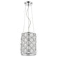 Isabella 1-Light Polished Nickel Drum Pendant With Crystal Accents By Homeroots | Pendant Lamps | Modishstore - 2