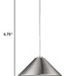Industrial Silver Conical Hanging Light By Homeroots | Pendant Lamps | Modishstore - 2