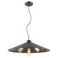 Alcove 4-Light Oil-Rubbed Bronze Pendant With Raw Brass Interior Shade By Homeroots