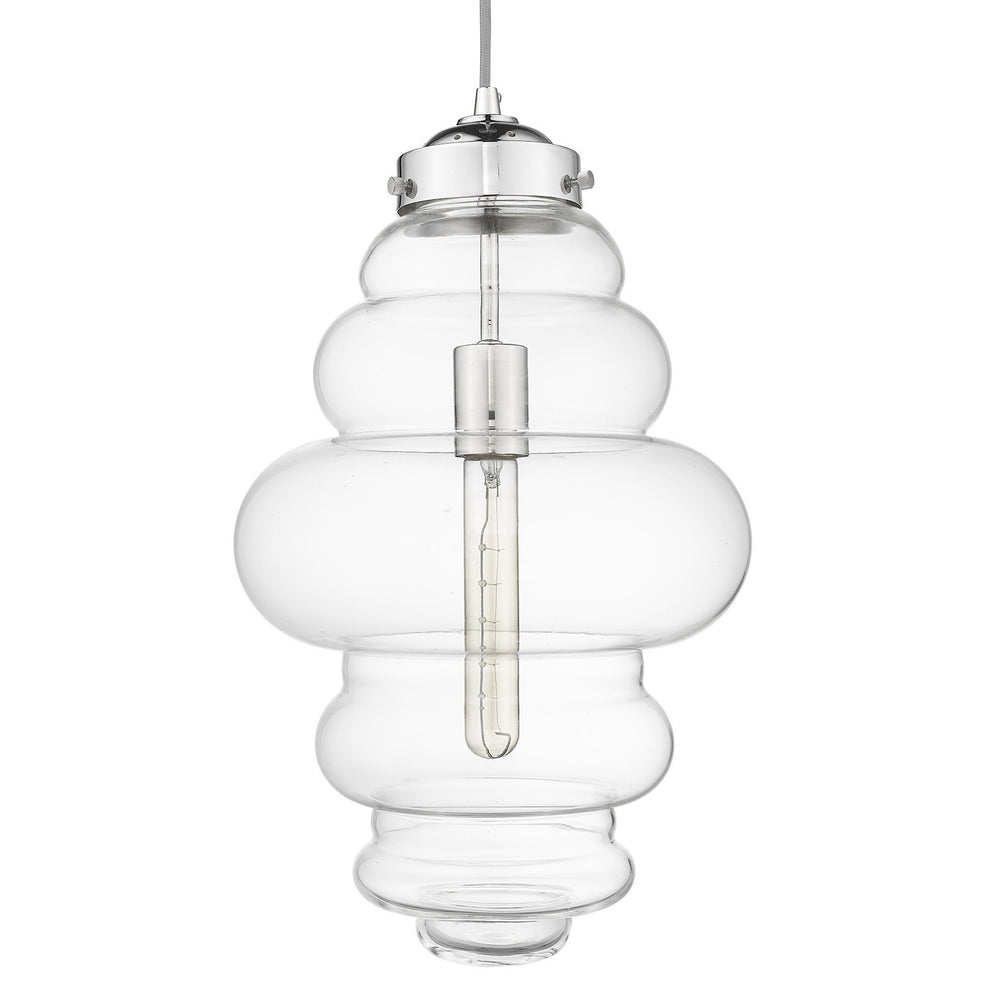 Ballina 1-Light Polished Nickel Mini-Pendant By Homeroots - 398248 | Pendant Lamps | Modishstore - 3