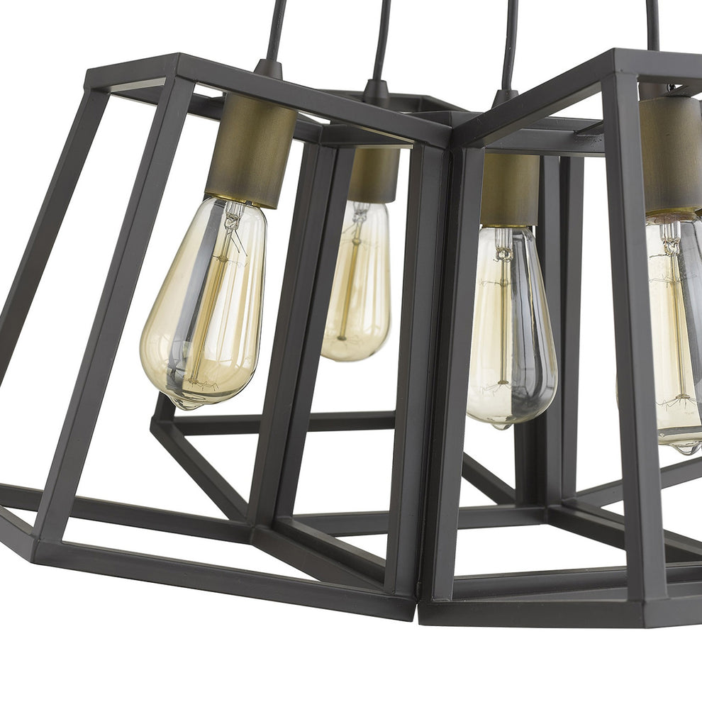 Tiberton 5-Light Oil-Rubbed Bronze Chandelier By Homeroots | Chandeliers | Modishstore - 4