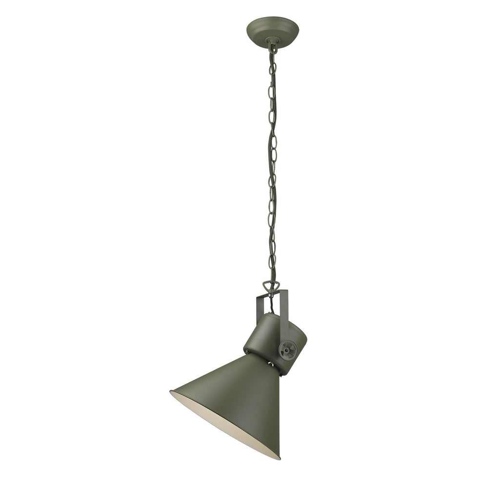 Crew 1-Light Green Pendant By Homeroots | Pendant Lamps | Modishstore - 2