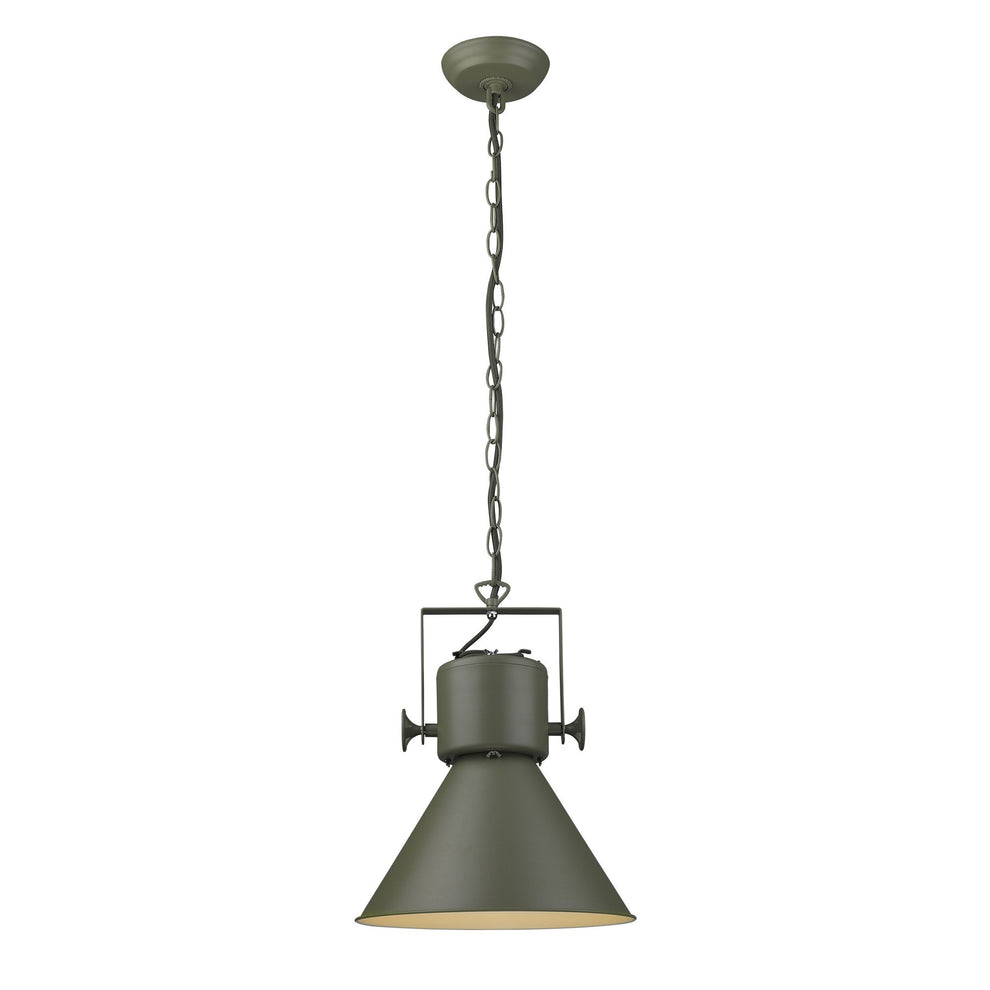 Crew 1-Light Green Pendant By Homeroots | Pendant Lamps | Modishstore - 3