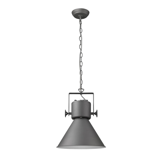 Crew 1-Light Gray Pendant By Homeroots | Pendant Lamps | Modishstore