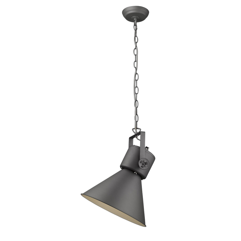 Crew 1-Light Gray Pendant By Homeroots | Pendant Lamps | Modishstore - 2