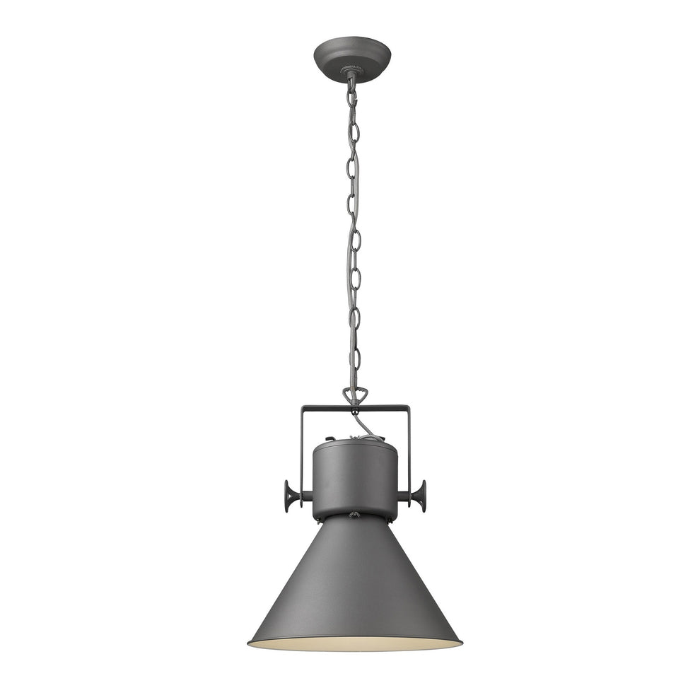 Crew 1-Light Gray Pendant By Homeroots | Pendant Lamps | Modishstore - 3
