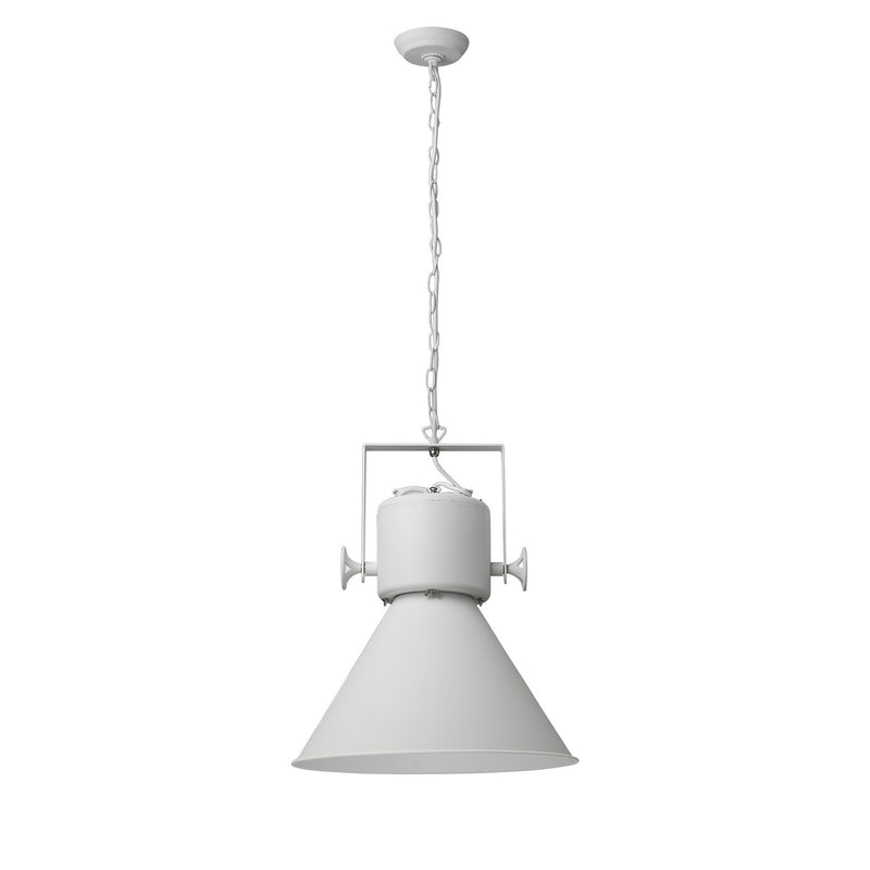 Crew 1-Light White Pendant By Homeroots | Pendant Lamps | Modishstore