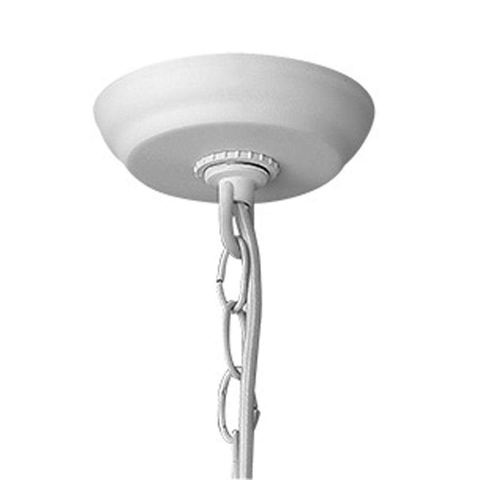 Crew 1-Light White Pendant By Homeroots | Pendant Lamps | Modishstore - 6