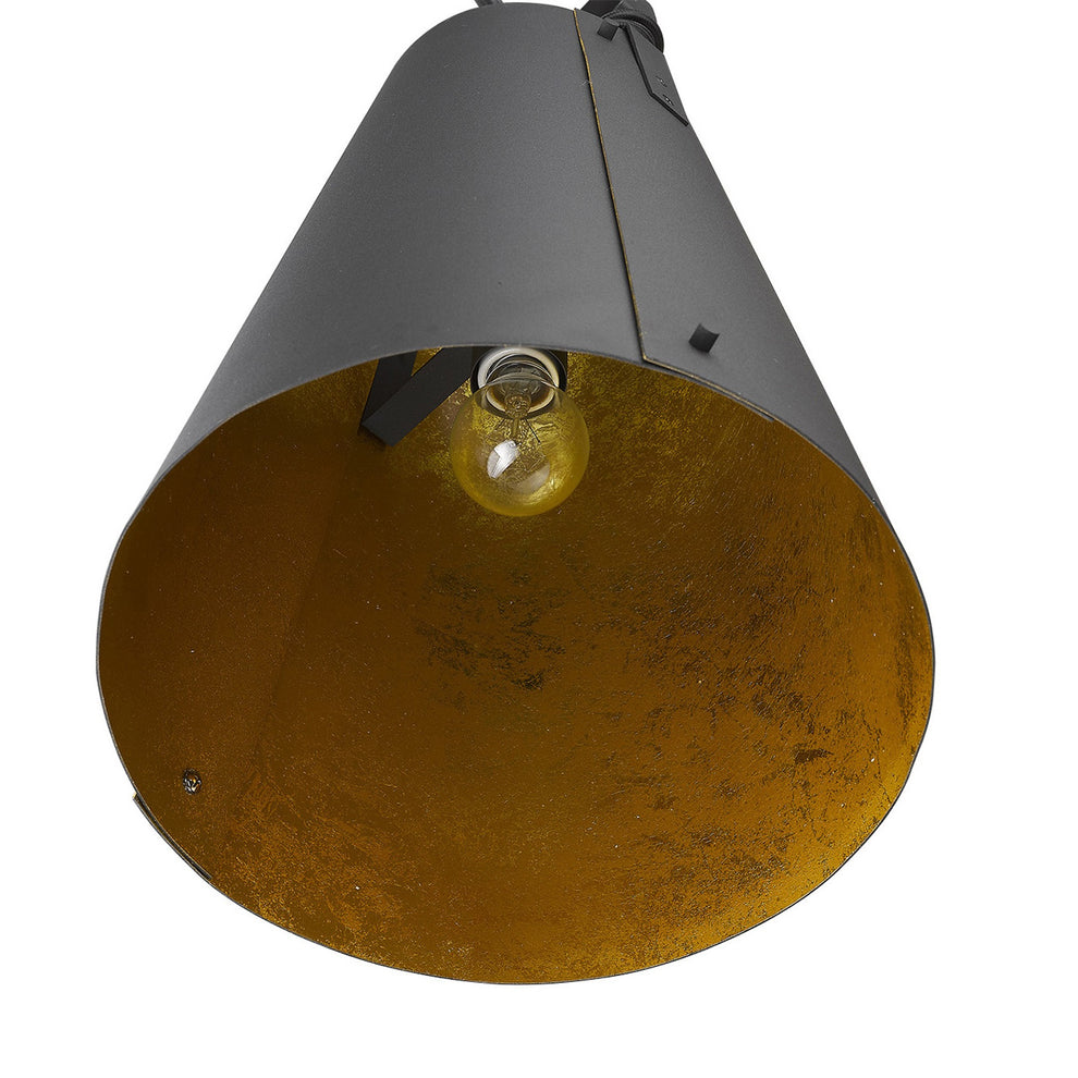 Faza 1-Light Matte Black Pendant By Homeroots | Pendant Lamps | Modishstore - 4