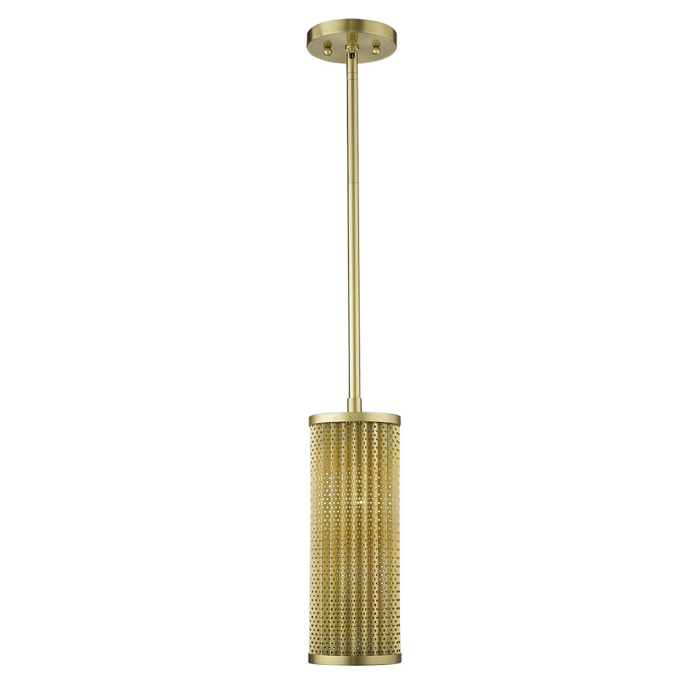 Basetti 1-Light Gold Pendant By Homeroots | Pendant Lamps | Modishstore - 2