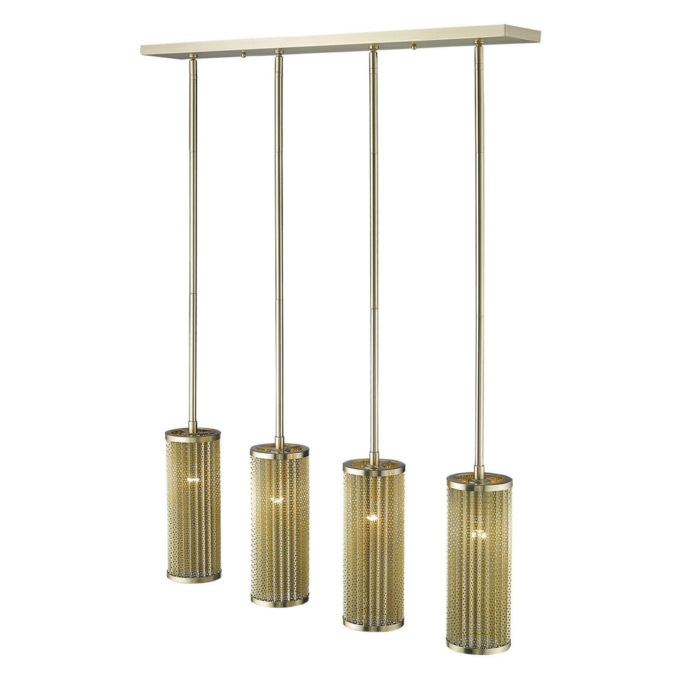 Basetti 4-Light Gold Pendant By Homeroots | Pendant Lamps | Modishstore - 3