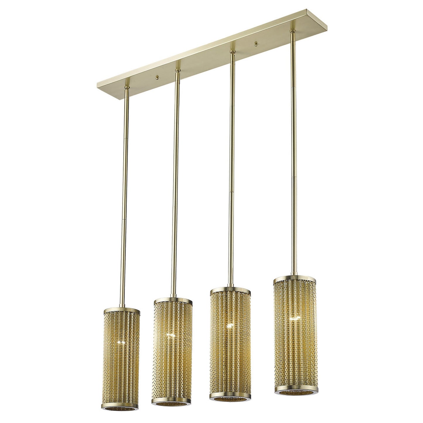 Basetti 4-Light Gold Pendant By Homeroots | Pendant Lamps | Modishstore - 4