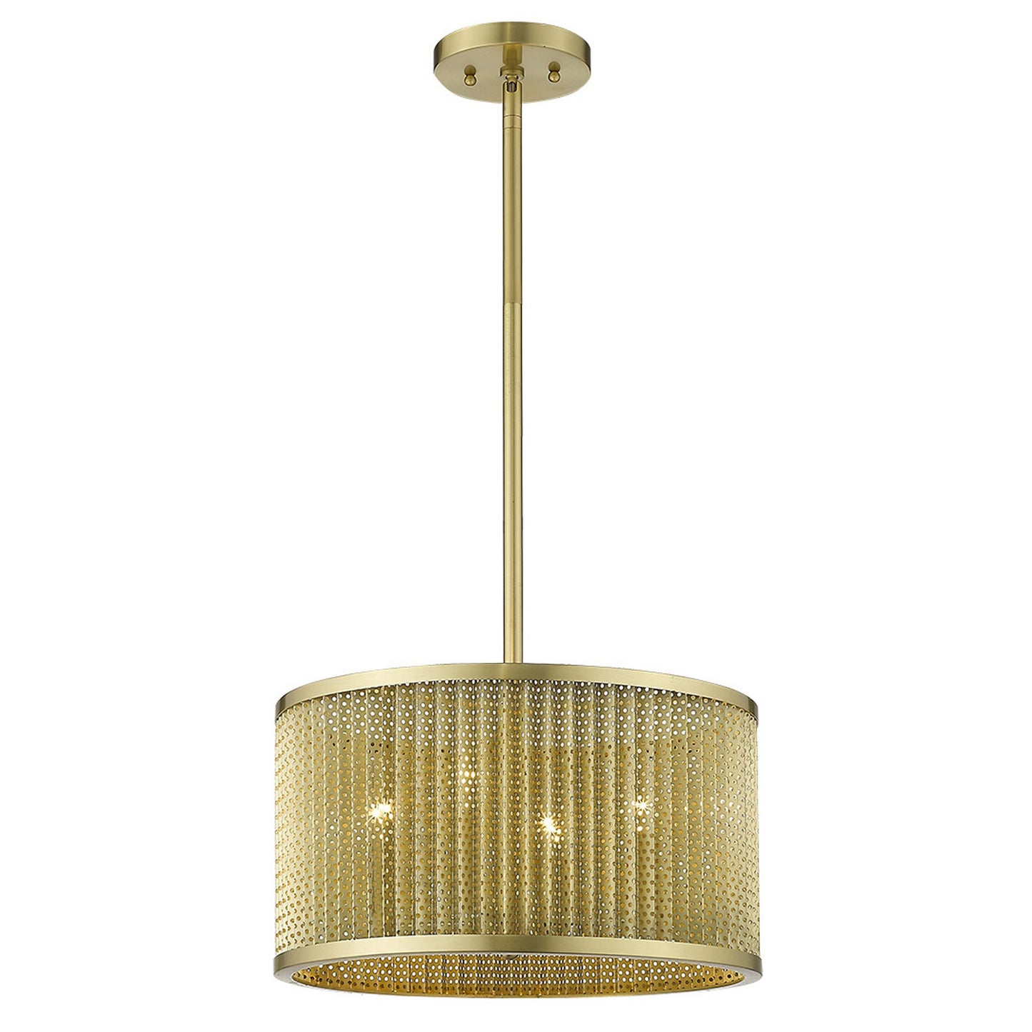 Basetti 4-Light Gold Convertible Pendant By Homeroots | Pendant Lamps | Modishstore - 2