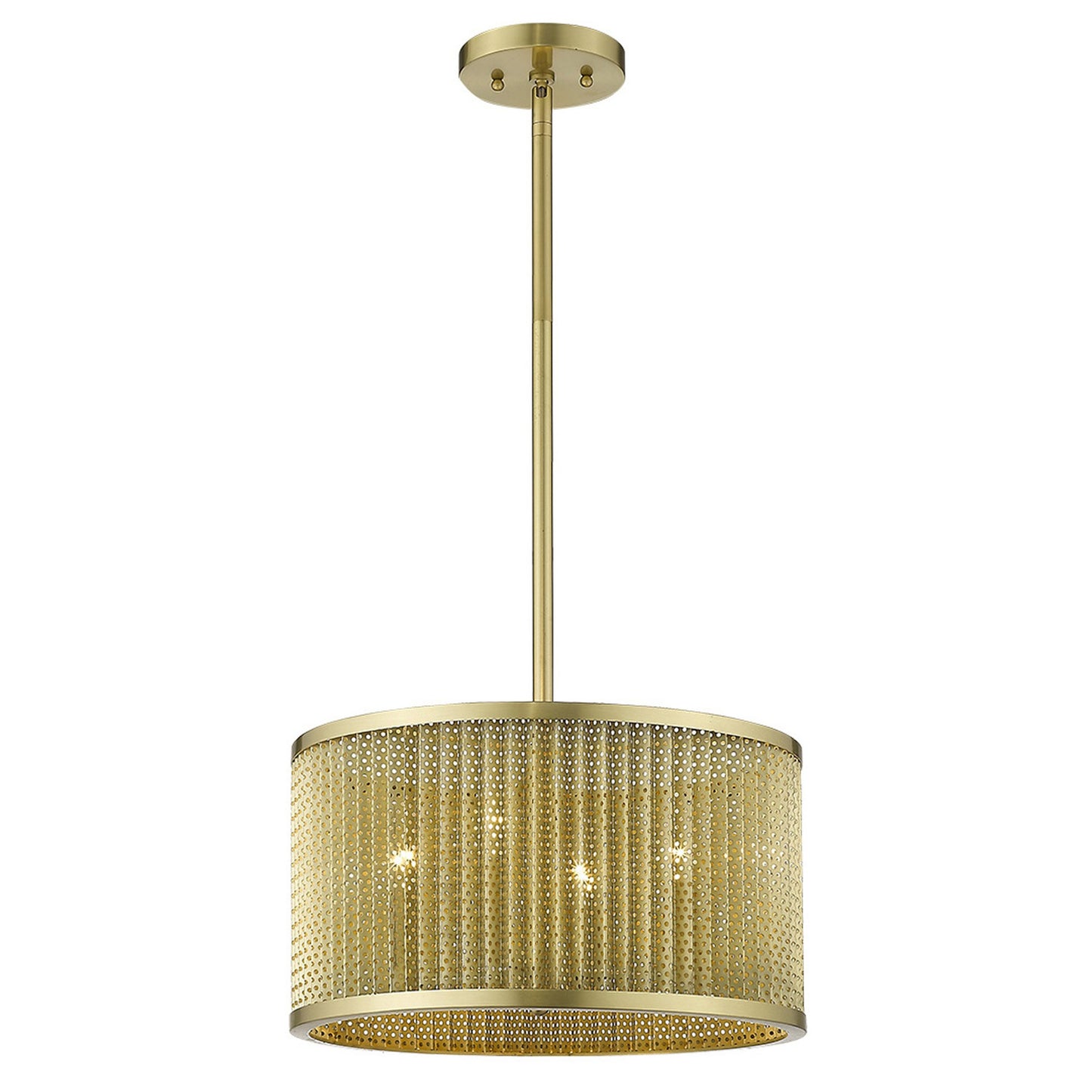 Basetti 4-Light Gold Convertible Pendant By Homeroots | Pendant Lamps | Modishstore - 2