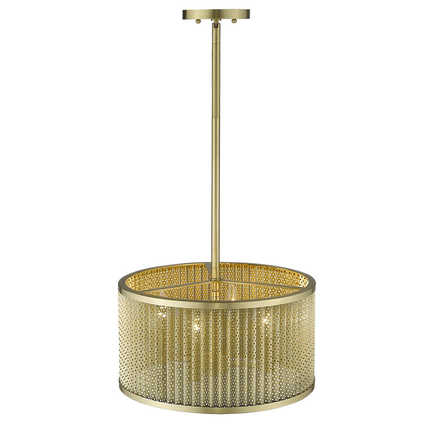 Basetti 4-Light Gold Convertible Pendant By Homeroots | Pendant Lamps | Modishstore - 3