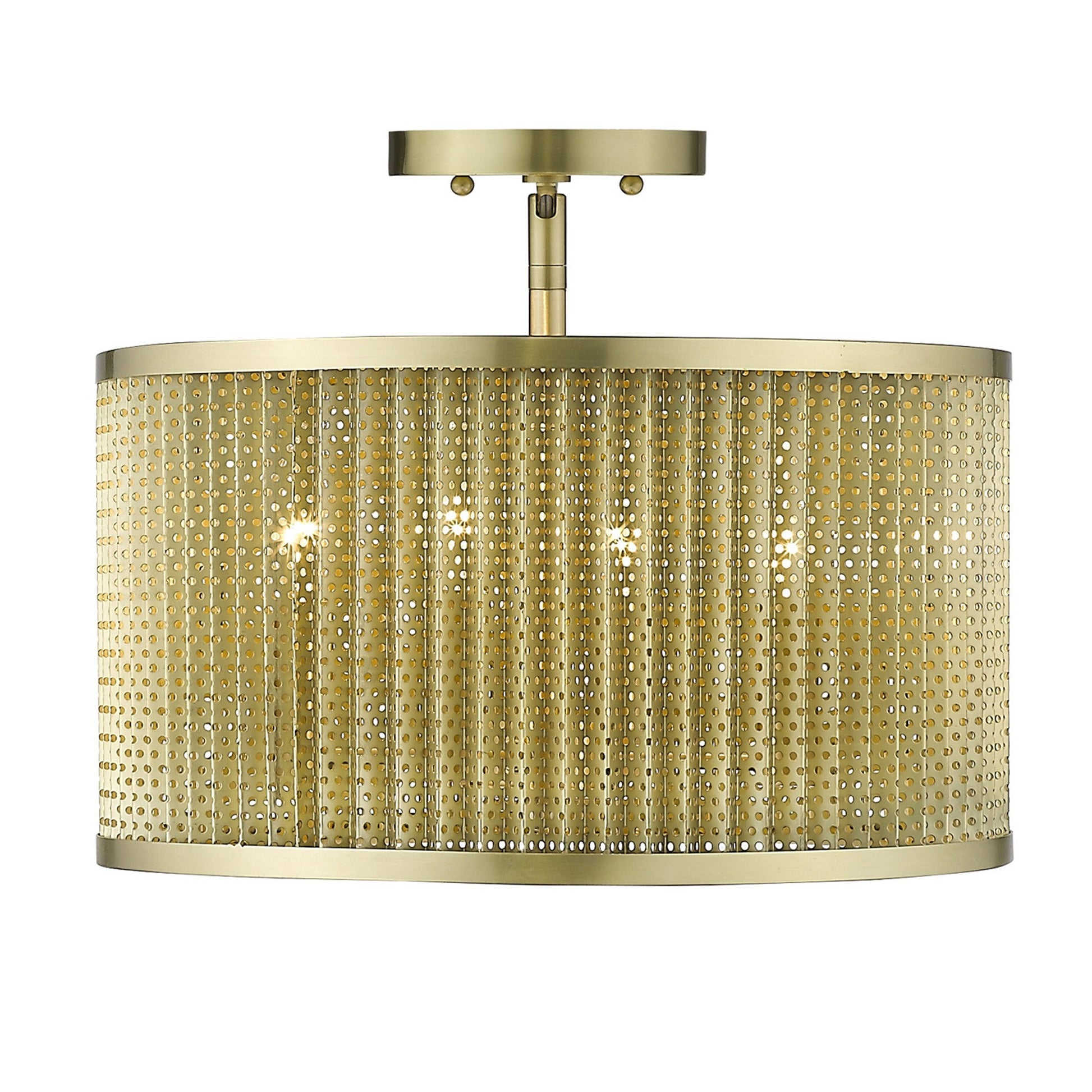 Basetti 4-Light Gold Convertible Pendant By Homeroots | Pendant Lamps | Modishstore - 7