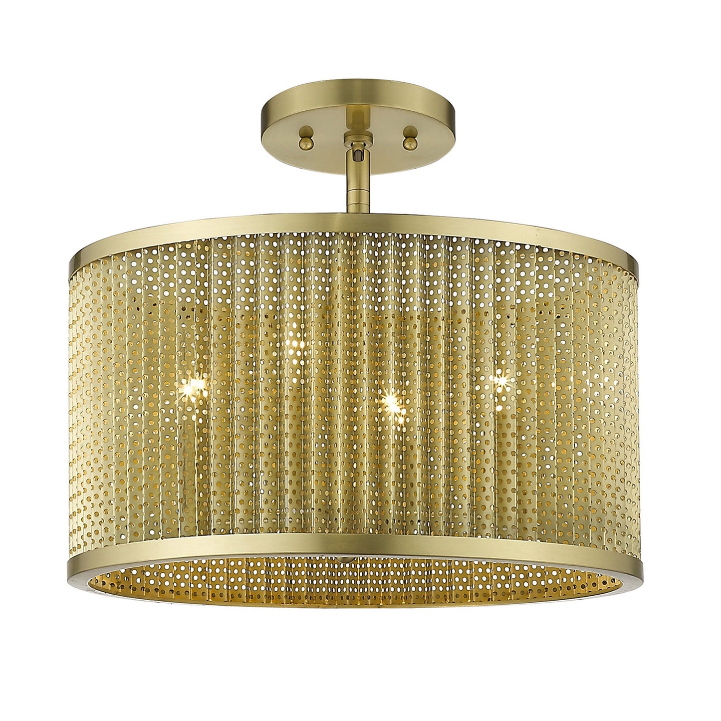 Basetti 4-Light Gold Convertible Pendant By Homeroots | Pendant Lamps | Modishstore - 8