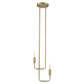 Perret 2-Light Aged Brass Pendant By Homeroots | Pendant Lamps | Modishstore