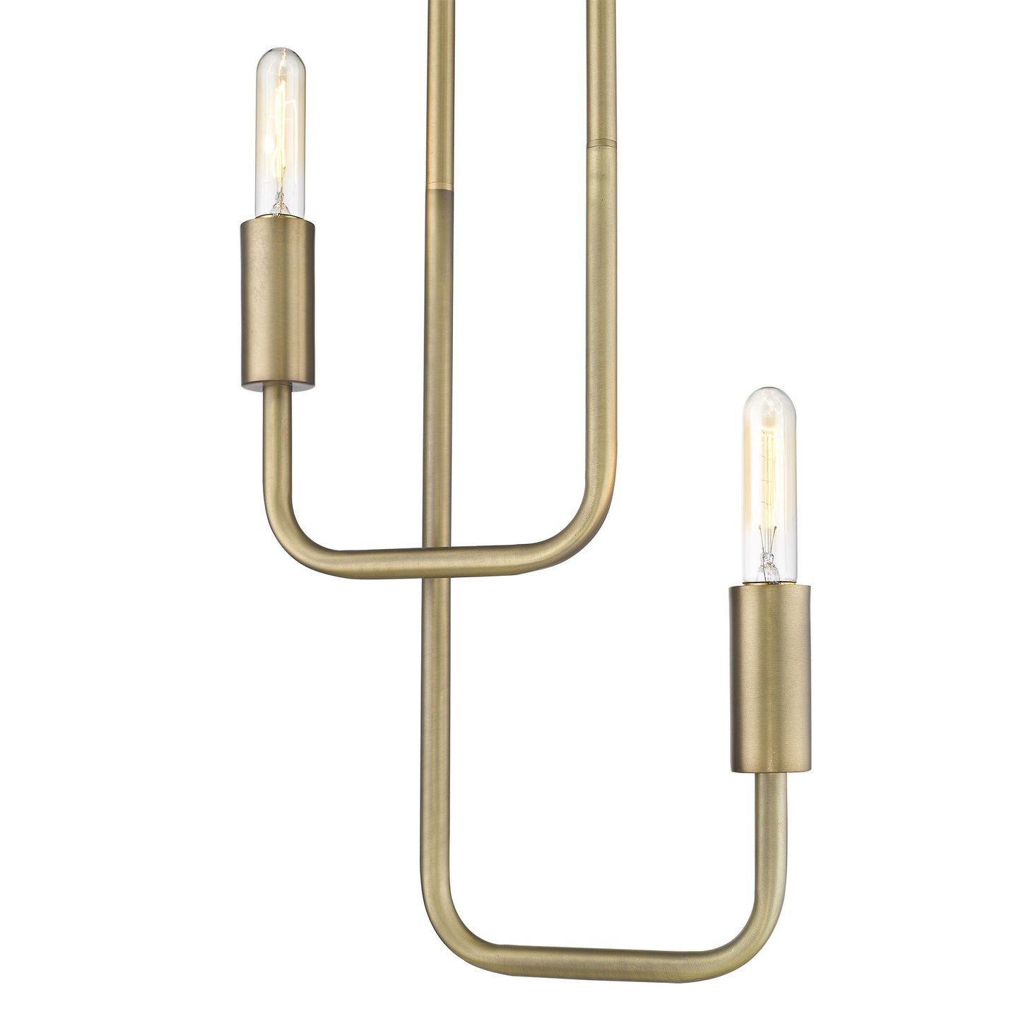 Perret 2-Light Aged Brass Pendant By Homeroots | Pendant Lamps | Modishstore - 2