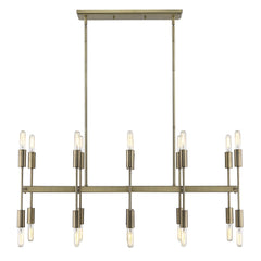 Perret 20-Light Aged Brass Island Pendant By Homeroots