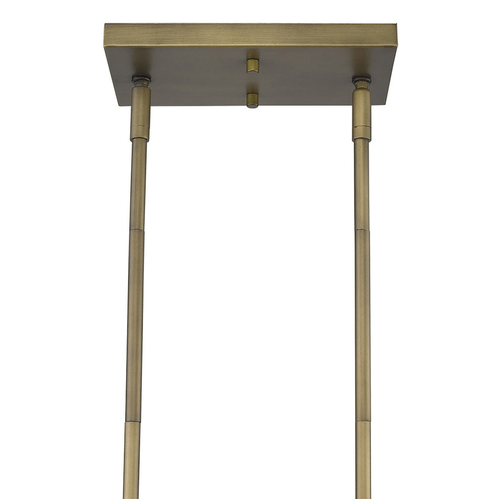 Lunette 10-Light Aged Brass Island Pendant By Homeroots | Pendant Lamps | Modishstore - 7