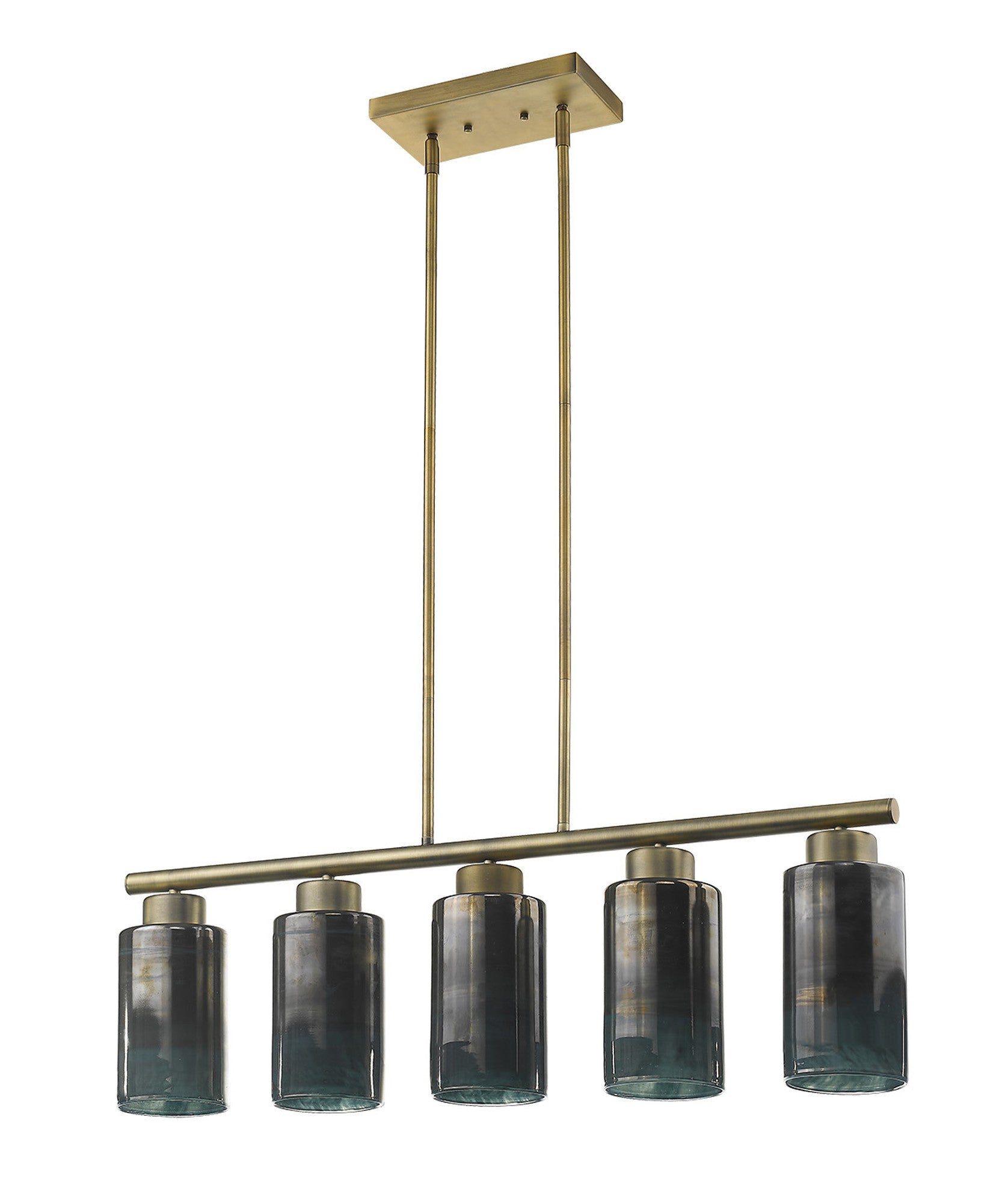 Monet 5-Light Brass Pendant By Homeroots | Pendant Lamps | Modishstore