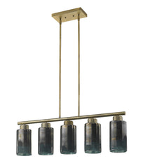 Monet 5-Light Brass Pendant By Homeroots