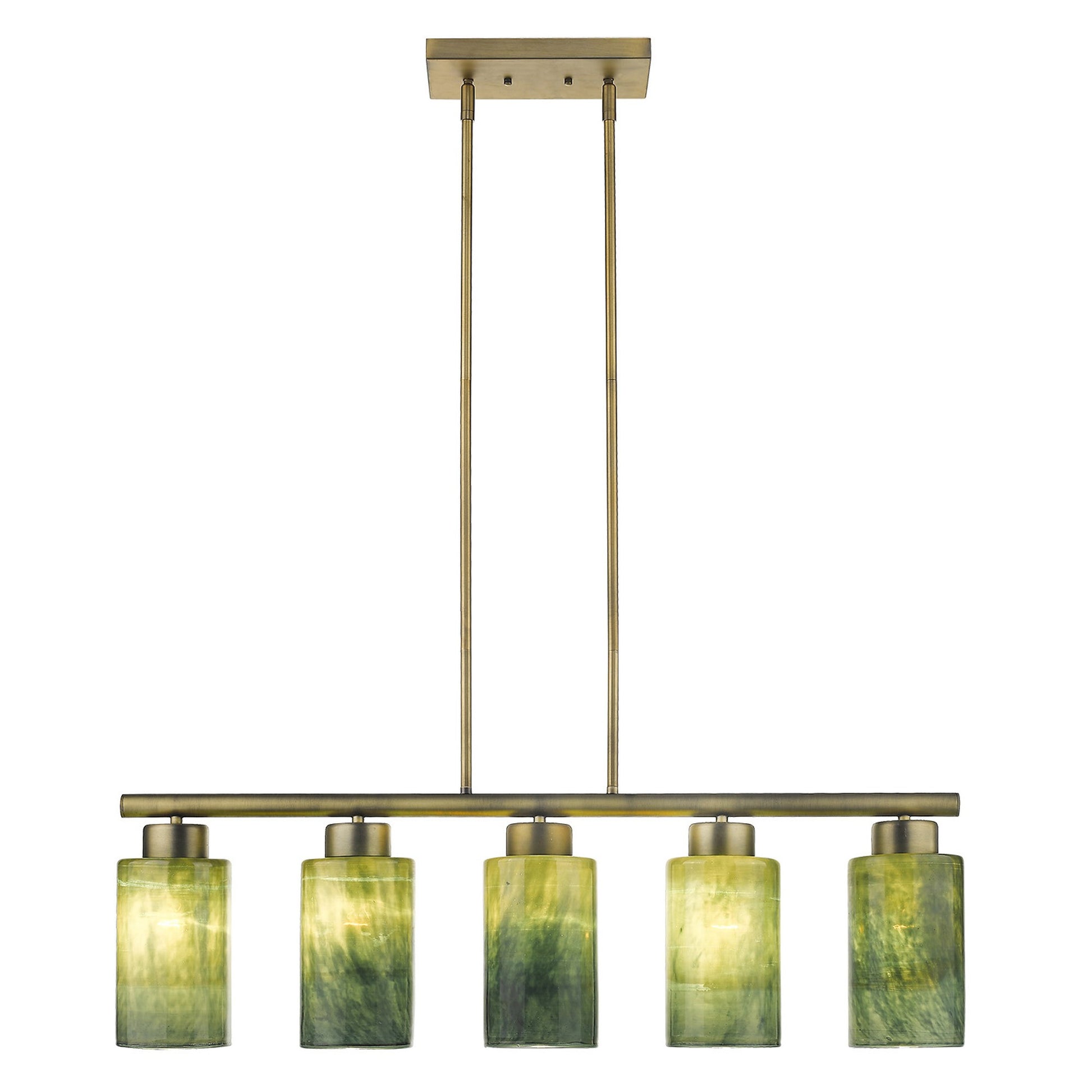 Monet 5-Light Brass Pendant By Homeroots | Pendant Lamps | Modishstore - 3