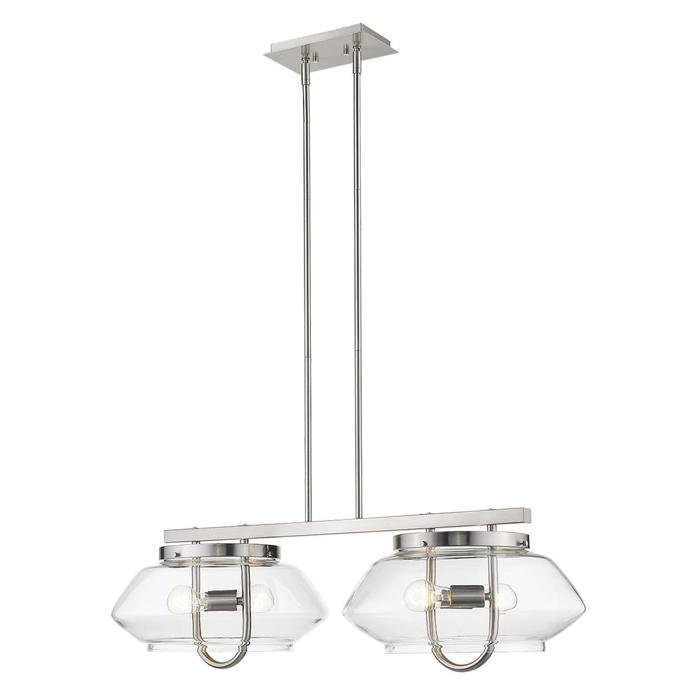 Garner 4-Light Satin Nickel Island Pendant By Homeroots | Pendant Lamps | Modishstore - 2