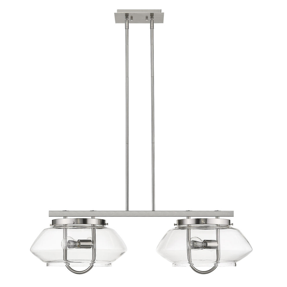 Garner 4-Light Satin Nickel Island Pendant By Homeroots | Pendant Lamps | Modishstore - 3