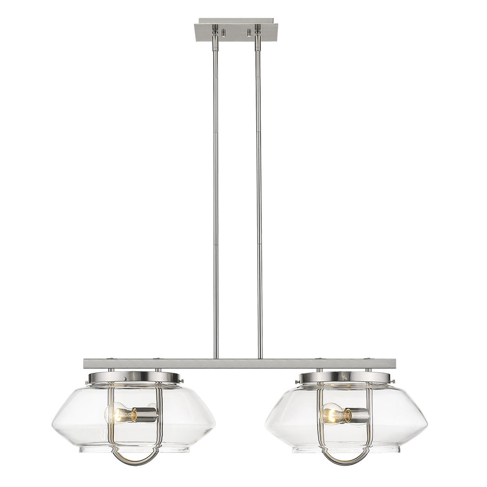 Garner 4-Light Satin Nickel Island Pendant By Homeroots | Pendant Lamps | Modishstore - 4