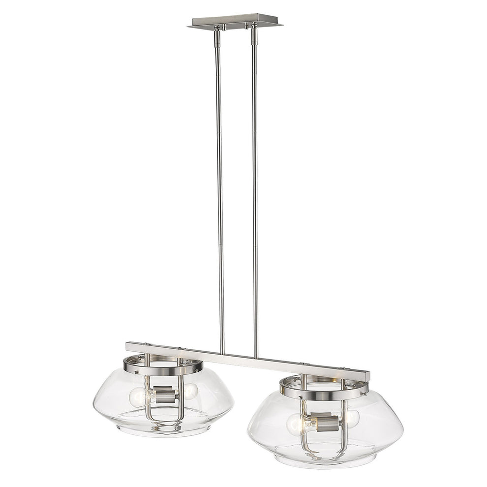 Garner 4-Light Satin Nickel Island Pendant By Homeroots | Pendant Lamps | Modishstore - 5