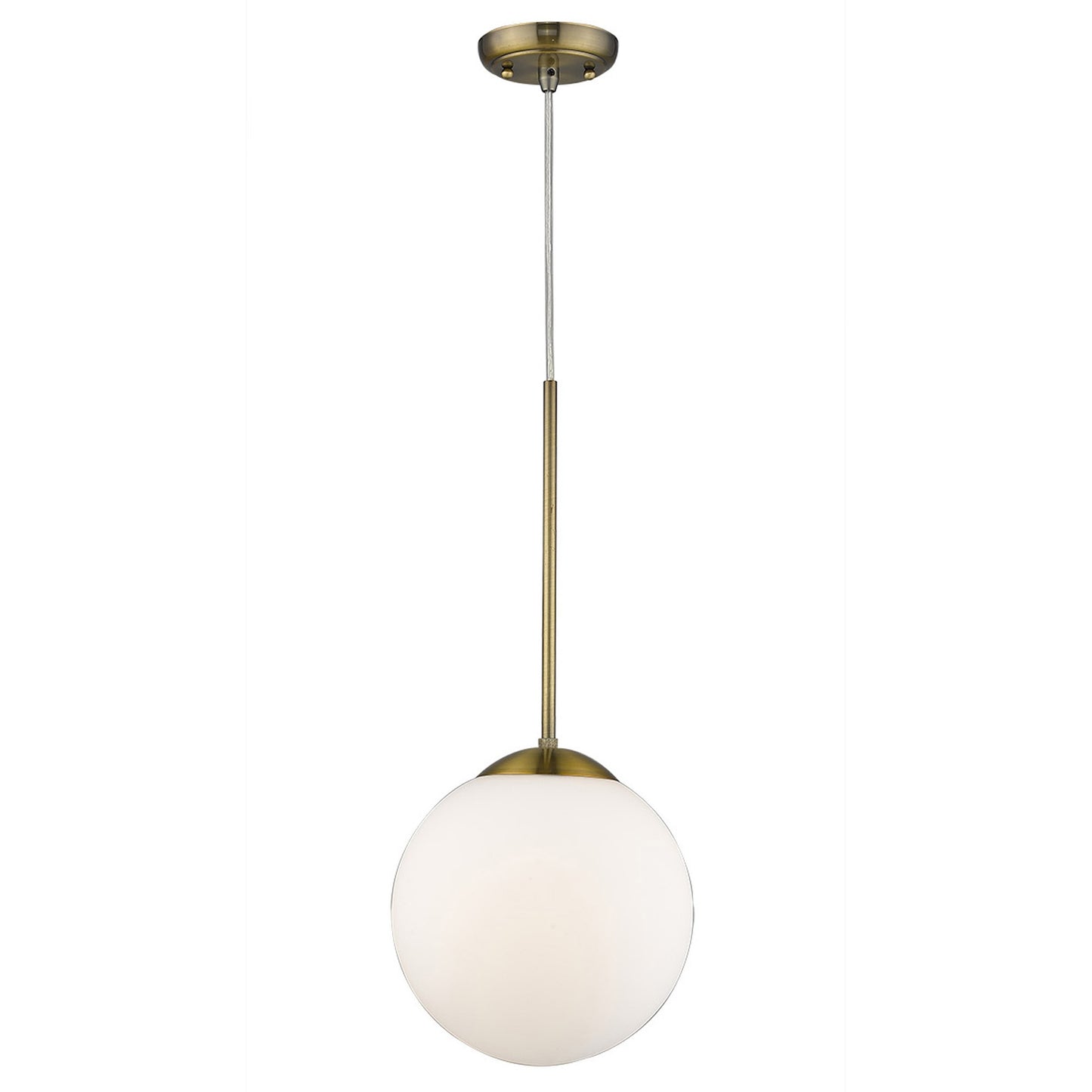 Solea 1-Light Antique Brass Pendant By Homeroots | Pendant Lamps | Modishstore - 2