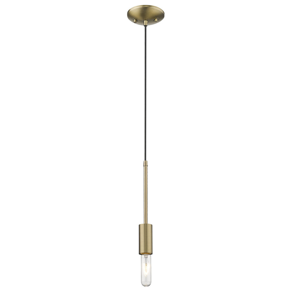 Dull Gold Mini Pendant Hanging Light By Homeroots | Pendant Lamps | Modishstore - 2