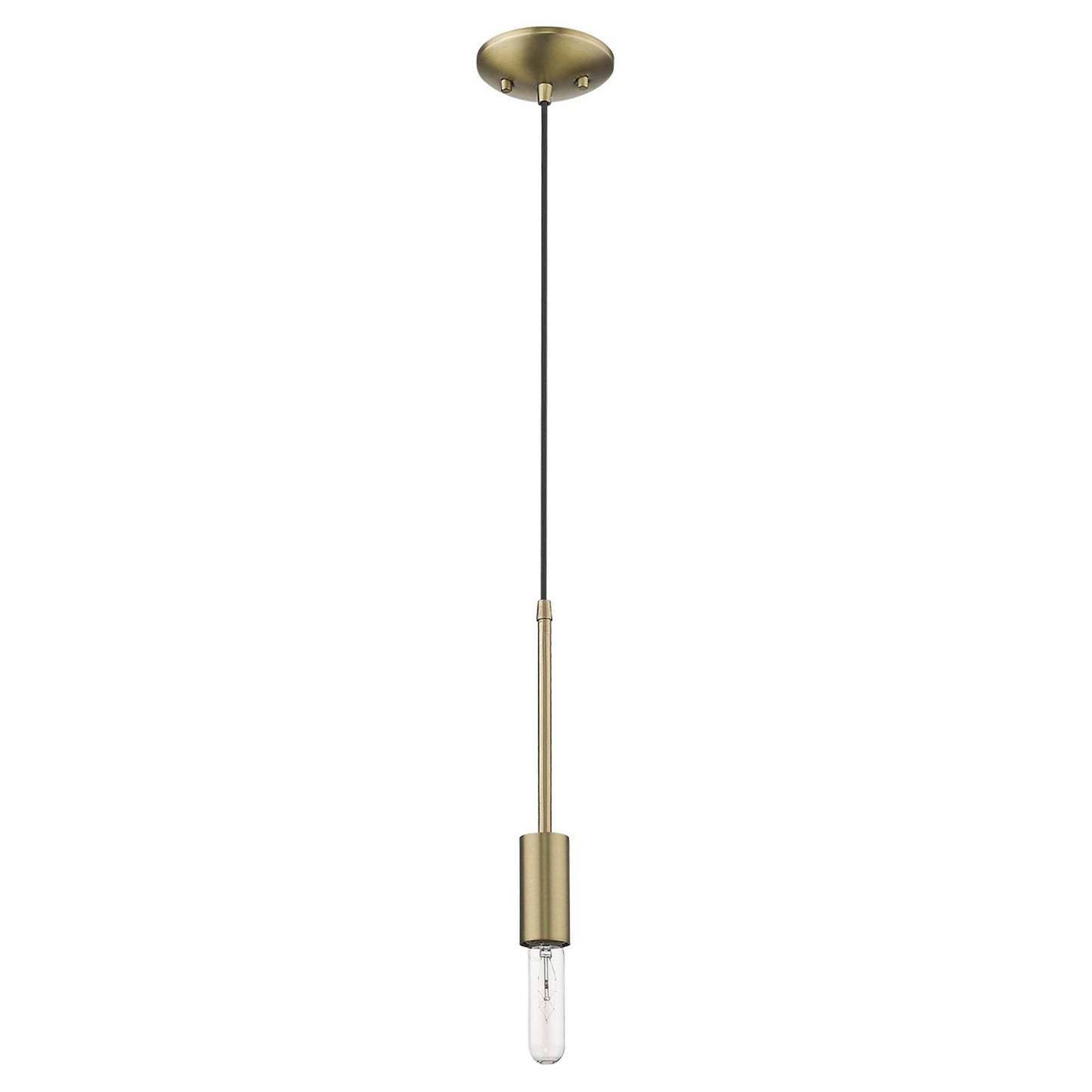 Dull Gold Mini Pendant Hanging Light By Homeroots | Pendant Lamps | Modishstore - 3
