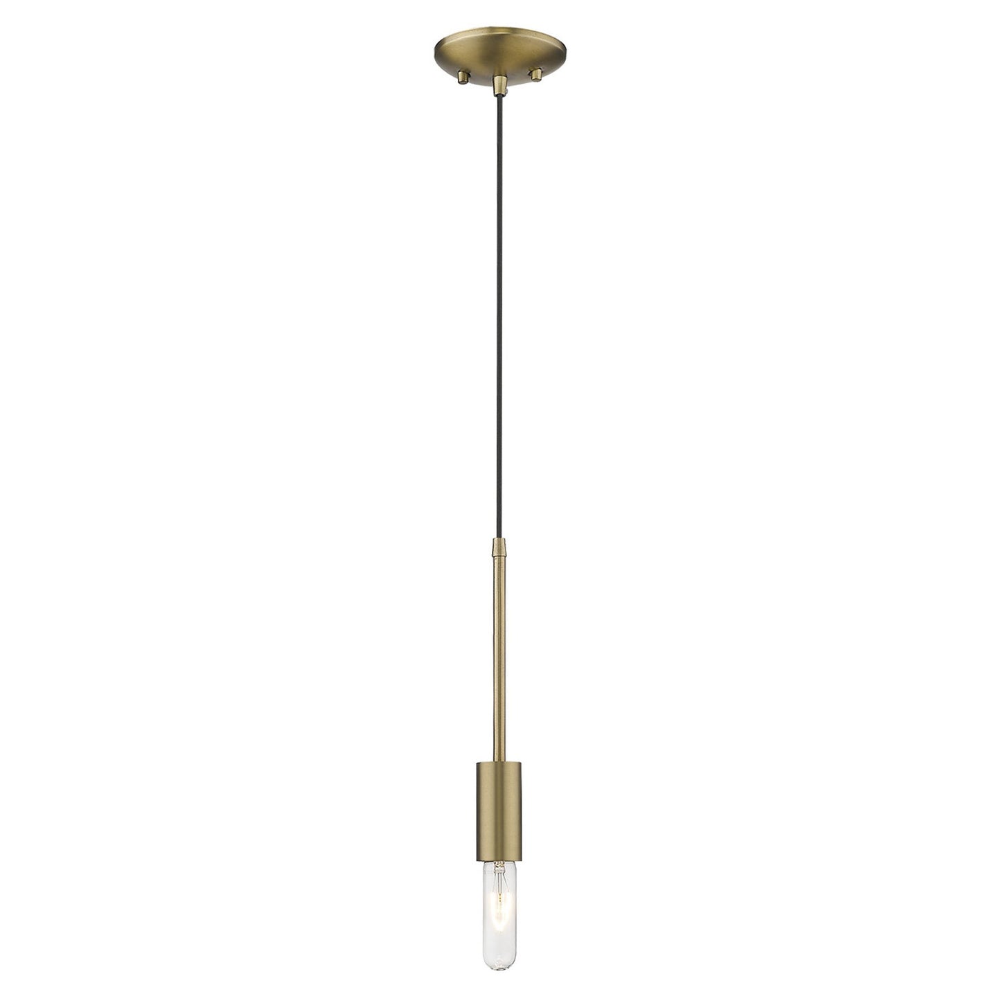 Dull Gold Mini Pendant Hanging Light By Homeroots | Pendant Lamps | Modishstore - 4