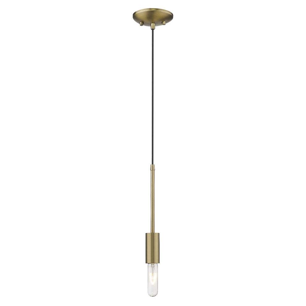 Dull Gold Mini Pendant Hanging Light By Homeroots | Pendant Lamps | Modishstore - 4