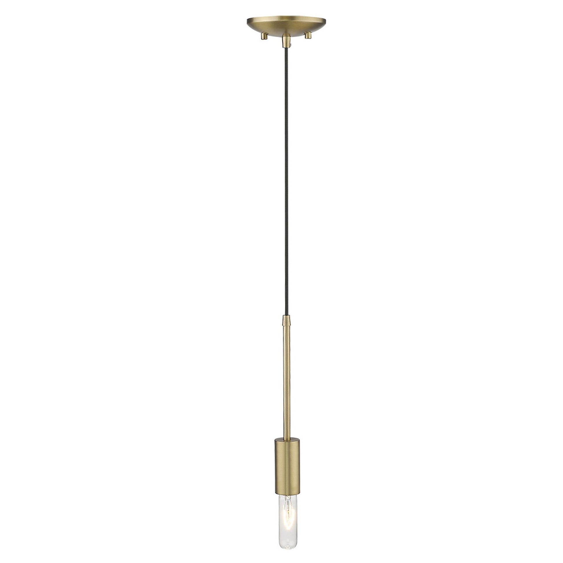 Dull Gold Mini Pendant Hanging Light By Homeroots | Pendant Lamps | Modishstore - 5